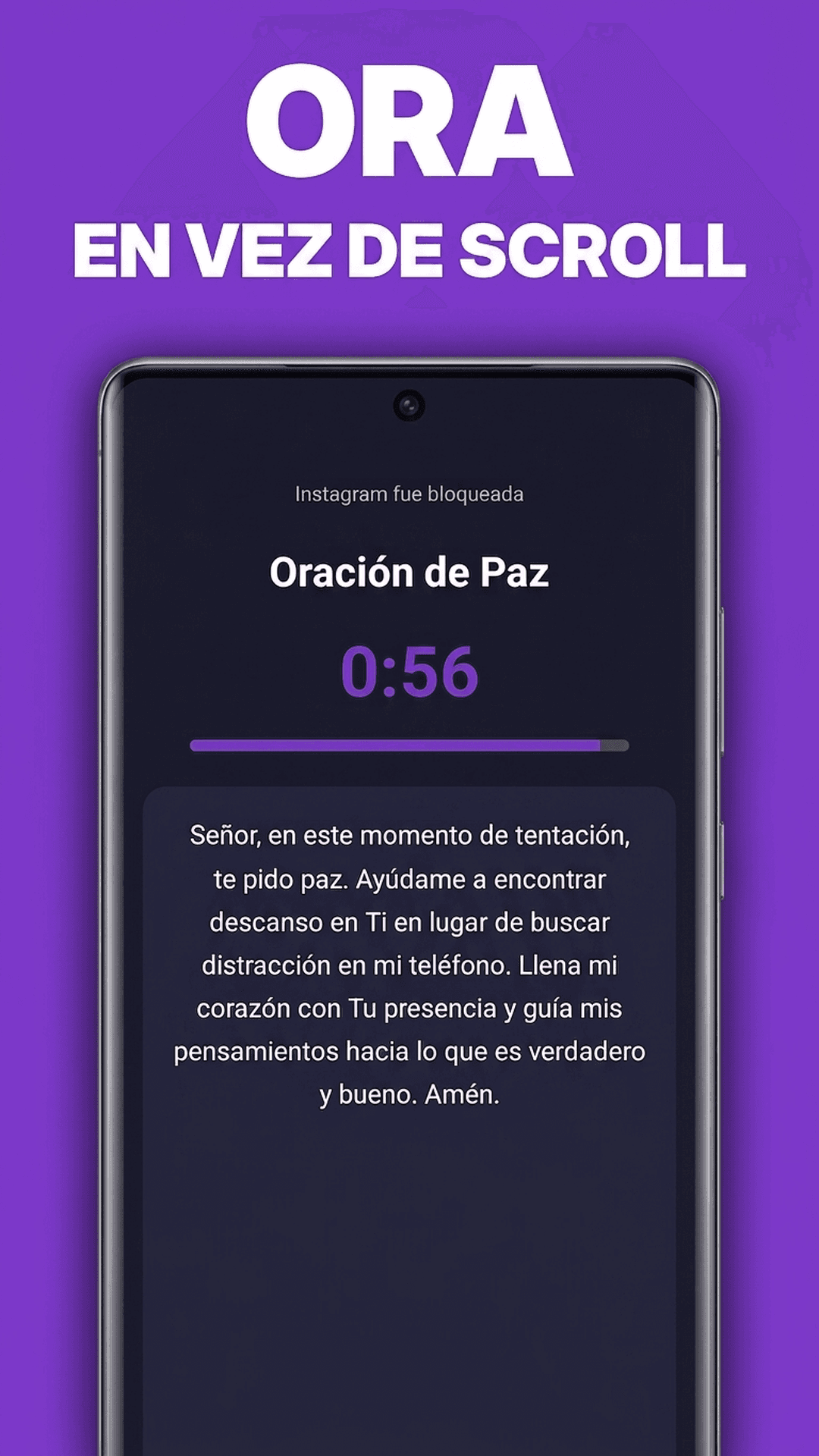 Bloqueo Sagrado: Ora en vez de scroll